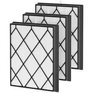 Leemone 3 Pack Filter Replacement for Shark Air Purifier 4, Compatible with Shark HE400, HE401, HE401C, HE401NP, HE402, HE402C, HE405, UA415, Compare Part No. HE4FKBAS, HE4FKPET, HE4FKPETMB, HE4FKPRO