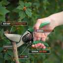 Scotts 8 in. Bypass Pruning Shears  1/2 in. Cutting Capacity; Gardening Hand Pruner with Sharp Carbon Steel Blade and Non-Slip Grip  Lightweight Garden Tool for Live Plants and Soft Stems