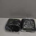 Ginsco 2 Pack Mini Car Trash Can with Lid, Small Car Garbage Can, Cute Leakproof ABS Trash Bin, Cars Accessories for Interior, Garbage Bin for Car, Home, Office with 120pcs Trash Bags Black