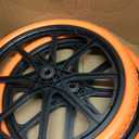 Upgraded 20x1.95" Flat Free Tires Compatible with rubbermaid Wheelbarrow Wheels, 20" Flat Free Tires with 5/8" and 3/4" Bearing Replacement for rubbermaid Cart Wheels/Big Wheel Utility Carts