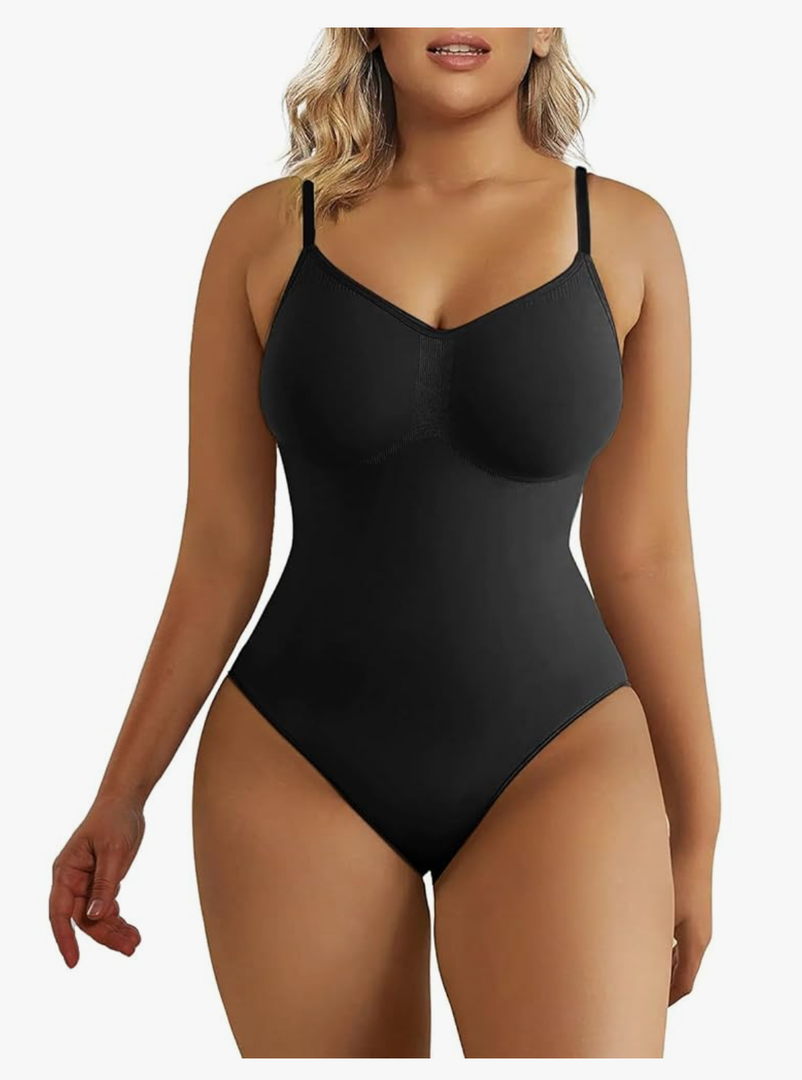 SHAPERX Women's Shapewear Bodysuit Tummy Control Body Shaper Seamless Sculpting Snatched Waist Body Suit XL 