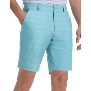 M MAELREG Golf Shorts Men Print Quick Dry 9" Stretch Lightweight Water-Resistant Flex Flat Front Fashion Mens Shorts Casual (Lake Blue Heather Dot)