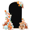 7.2FT Wedding Arch Cover – Stretchy Spandex Fabric Backdrop for Arch Stand – Ideal for Wedding Ceremony, Birthday Party, Baby Shower & Photo Booth Decoration (Black)
