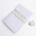 White Cotton Fabric, Natural 100% Cotton Poplin Fabric by The Yard 59 Inches Wide Lining Fabric for Sewing Apparel Cloth Soft Embroidery Quilting, 1 Yard