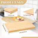Patelai Bamboo Cutting Board with Counter Lip, 30 x 20in over The Stove Sink Cutting Board with Counter Edge, for Meat, Vegetables, Bread, and Charcuterie, Dough& Pastry Maker for Home Kitchen, 30.3"L x 20.5"W