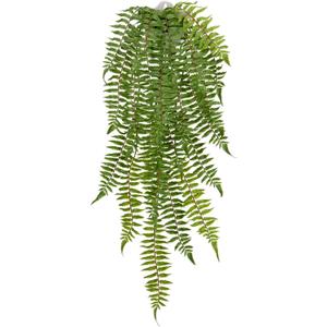 Hollyone Artificial Fern Hanging Plants Potted Fake Boston Ferns Ivy Vines Hanging Wall Plants Realistic Faux Ferns Greenery Plants for Wall Outdoors Indoors Home Office Garden Patio Decorations