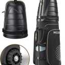 Golf Travel Bags for Airlines with Wheels, Hard Case Top and 1680D Heavy Duty Oxford Protect Golf Clubs, Lightweight and Easy to Maneuver