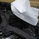 DEILSY Black Plastic Clothes Hangers - Durable Plastic Hanger 100 Pack for Organizing Garments for Shirt Hangers and Dress Coat Hangers Black Clothing Retail Hanger