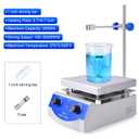 Slendor Magnetic Stirrer Hot Plate Mixer 3000ml Stirring Capacity 6.7 x 6.7 inch Max 520F Hotplate and 100-2000 RPM Stirrer, Stirring Bar & Support Stand Included