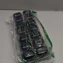 Ice Cube Tray 5 Pack, Stackable Silicone Ice Cube Trays with Lid– Easy Release Reusable Ice Tray, BPA-Free Rectangular Ice Cube Mold Set for Cocktails, Coffee, Whiskey & Drinks- Black