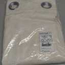 NICETOWN Natural Linen Curtains 84 inch Long 2 Panels Set, Grommet Top Thick Linen Burlap Semi Sheer Vertical Drapes Privacy Assured with Light Filtering for Bedroom/Living Room, W55 x L84