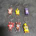 18 Pack FNAF Game Keychains Anime Action Figures Keyrings Five Night At Fredys Doll Key Chains Car Key Rings Pendant Charms Accessories
