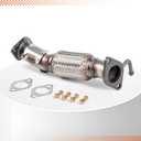 Exhaust Front Flex Pipe Compatible with 2011-2014 Hyundai Sonata 2.4L FED without Sport Package (Non-Hybrid) Replaces OEM# 286103Q110 (VK-52547-D)