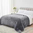 Homemate Heated Electric Blanket Queen Size - 84"x90" Heating Bed Blanket Throw with 10 Heating Levels 8 Hours Auto Off Fast Heating Over-Heat Protection Ultra Soft Flannel ETL Certified, Grey (Queen 84"x90")