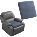HOMBYS Tufted Furry Recliner Seat Cushion for Elderly Foam Curved Edge Large Square Seat Cushion for Office Chair, Car, Floor Pillow, No Pressure on Thighs (Grey), 20*20*3in