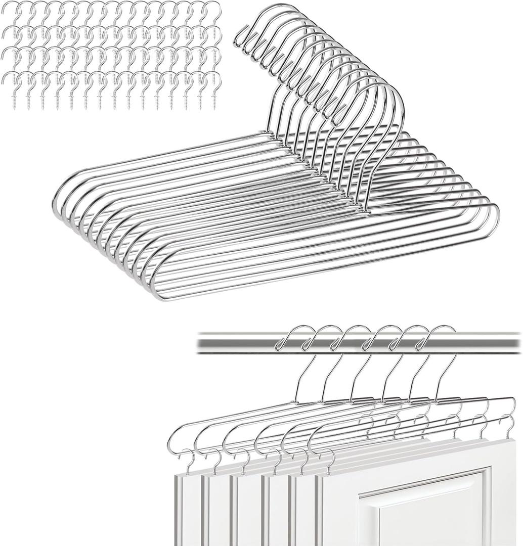 12 Pack Cabinet Door Painting Hangers with 60 Zinc-Plated Cup Hooks,Door Painting Stand & Drying Rack Brackets for Cabinet Doors