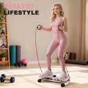 Waist Twister Machine, Ab Twister Board with Resistance Bands - 300 lbs Capacity Home Exercise Equipment for Belly Fat, Core Workout - Noiseless & Anti-Slip for Women/Men
