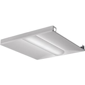 Lithonia Lighting 2x2 LED Troffer Light, BLT Series Low Profile LED Drop in Ceiling Light for Dropped Ceiling with Curved Ribbed Diffuser, 3300 Lumens, 3500K Neutral White