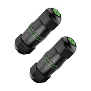 Waterproof rj45 Coupler Cat6, IP68 Waterproof Ethernet Coupler Female to Female, Gold-Plated and Shielded Outdoor Ethernet Coupler for CAT6/CAT5E/CAT5 Network Cables PoE, 2-Pack