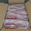 24 Pcs Champagne Flutes 5.4OZ Plastic Champagne Glasses Wine Glasses Plastic Goblets for Parties Mimosa Bar Glasses Stemmed Drinking Cups for Wedding Celebration Christmas Birthday Bride (Clear Red), 8.7 inches height x 2.6 inches diameter