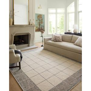Loloi Chris Loves Julia x Francis Collection FRA-02 Cream/Black 7'-9" x 9'-9" Area Rug