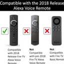 4 x Mission Remote Case for The All-New Fire TV Voice Remote (2018 Version for Fire TV Stick 4K and Fire TV Cube)