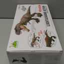 Tyrannosaurus Rex Action Figure Toy - Continuing Head Strike T Rex Dinosaur Toy with Roar & Light Up, Neck Attack, Tail Flick Attack, Movable Jaws and Limbs, Dinosaur Toys for Kids 3-5 6 7 8