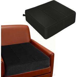 19''x16''x6.3'' Memory Foam Chair Seat Cushion for Elderly for Recliner, Couch, Two Layers of Composite Memory Foam with Different Hardness, for Tailbone Pain & Pressure Relief-Black