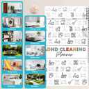 ADHD Cleaning Planner, Reusable adhd Cleaning Schedule & Checklist Organizer, Daily Weekly Monthly Household Management System for Home Chore Tracking & Stress-Free Organization