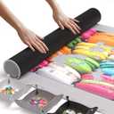 The Original Newverest Jigsaw Puzzle Mat Roll Up, Silver, 46 x 26 Portable Keeper Up to 1500 Pieces with Non-Slip Rubber Bottom & Smooth Top + 3 Puzzle Sorting Trays & Travel-Friendly Storage Bag