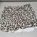 Tempt Me Women High Waisted Swim Skirts - Ruched Ruffle Bathing Suit Skirt with Short Tummy Control Swimsuit Bottoms (X-Large, Leopard)