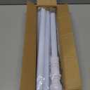 White Flag Poles for Outside House - 5ft Tangle Free Flag Pole for House,Heavy Duty Metal Flagpole Hardware for 3x5 American Flags,Outdoor Flagpoles Mount for Porch,Car,Truck,Boat (without Bracket)