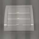 White Exhaust Hood Vent 4'' Inch with Built-in Pest Guard Screen and Flange, White, Air Vent Cover, HVAC Exhaust Vent Duct Cover, Exhaust Cap