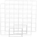 GLEAVI Countertop Display Racks 2 Pack Tiered Artwork Display Stands Grid Plate Holders