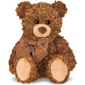 Bearington Collection Gus 18-Inch Brown Teddy Bear Plush Toy - Teddy Bear Stuffed Animal for Baby