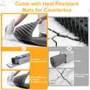 Food Warming Mat Large, XXL (42"x15") Electric Food Warmers Mat with Heat Resistant Pad for Countertop, Heat 6 Level Temperature & 6 Hours Timer, Foldable Heating Trays for Buffets Party, Gray