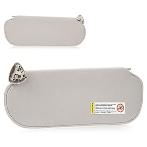 Left Driver Side Sun Visor Without Light Fit for Chevrolet Express & GMC Savana 1500 2500 3500 1999 2010 2011 2012 2013 2014, Replaces for 84054688, 84054695 Beige