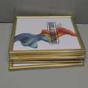 8x10 Picture Frame - Set of 5, Matte Gold 8 x 10 Photo Frame with High-Definition Glass, Modern 8x10 frame for Tabletop or Collage Wall, Perfect Christmas Frame