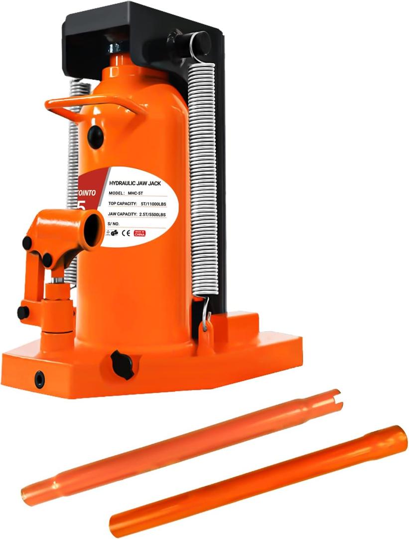 Toe Jack 2.5 Ton/5 Ton, Hydraulic Claw Jack Seal Kit for Construction Landscaping Farm Projects