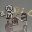 11 Pcs Home Tiered Tray Decor Sweet Home Rustic Farmhouse Tiered Tray Decorations Set Spring Wooden Signs Vintage Farm Animal Farmhouse Tabletop Wood Signs for Kitchen Table Shelf Decor