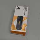 K&F CONCEPT Black Silicone Sleeve Case for Insta360 X5, Soft Protective Case with Lens Cover, Battery Side Open, All-Round Protect Action Camera Accessories