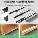 Kitstorack Pull out Cabinet Organizer, Expandable(12"-20") Heavy Duty Slide out Drawers Fixed with Adhesive Nano Film for Pots, Roll out Shelf Storage for Kitchen Base Cabinet Organization(White)
