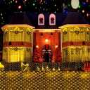 LED Net lights, 200 LED Christmas Light Fairy String Decorative Mesh Warm White for Cocktail Party Birthday BBQ Bistro Cafe 9.8ftx 6.6ft