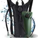 Water Backpack Black Hydration Backpack with 3 Liter Bladder Lightweight & Waterproof Hydration Pack for Hiking, Cycling, Running,Climbing Outdoorer ,Gift for dad