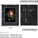 Black 6X8 Vintage Picture Frame, Gothic Ornate Antique Style with Real Glass, 6 X 8 Photo Frame for Wall or Tabletop, Home Decor