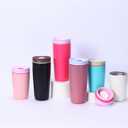2 x Tumbler Replacement Slider Lid Compatible for Owala SmoothSip 20oz 12oz, Leakproof Accessories Top Cover Compatible with Owala SmoothSip Slider 12oz 20oz Coffee Tumbler