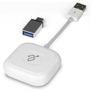 Aluratek Wireless CarPlay Adapter - Newest CarPlay Wireless Adapter, Convert Factory Wired Carplay to Wireless Carplay, Plug & Play, Easy Use for Cars, iPhone iOS Compatible, Fast WiFi 5.8GHz