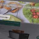 Toaster 2 Slice Wide Slot Toaster Best Rated Prime Displav Smart Toasters with LCD Digital Countdown Timer and Bagel/Defrost/Cancel/Reheat Function (Black)