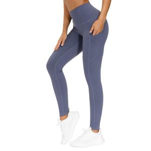 THE GYM PEOPLE Thick High Waist Yoga Pants with Pockets, Tummy Control Workout Running Yoga Leggings for Women, Small
