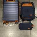 UKEIN Luggage Sets 3Piece, Carry On Luggage 20in Suitcase Set With Backpack | Carry On Suitcase with Spinner Wheels,PC Durable Hardside with TSA Lock,YKK Zippers,22x14x9 Airline Approved For Travel, Blue